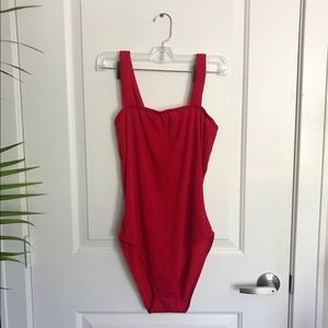 Red bodysuit